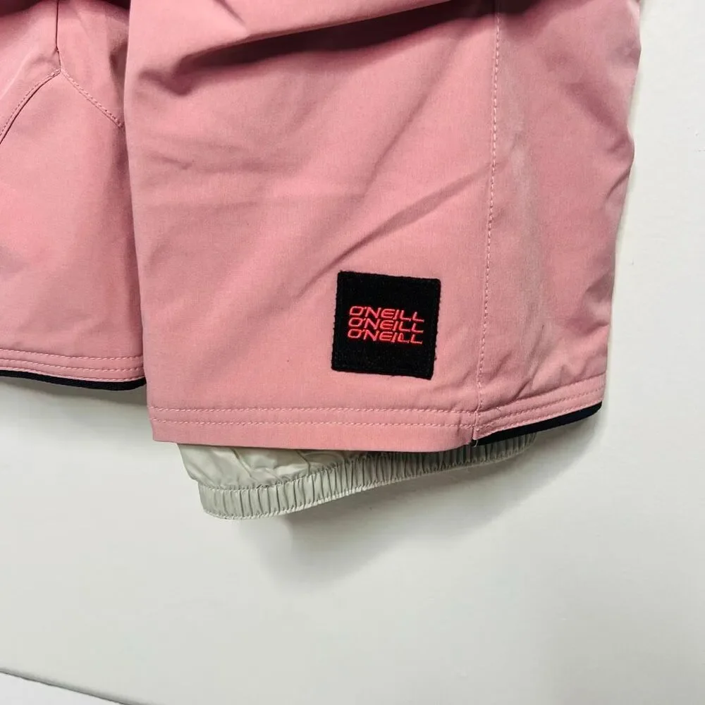 O'Neill Insulated Girls Ski Snowboard Pants Pink Sz 12 Slim Fit NEW condition